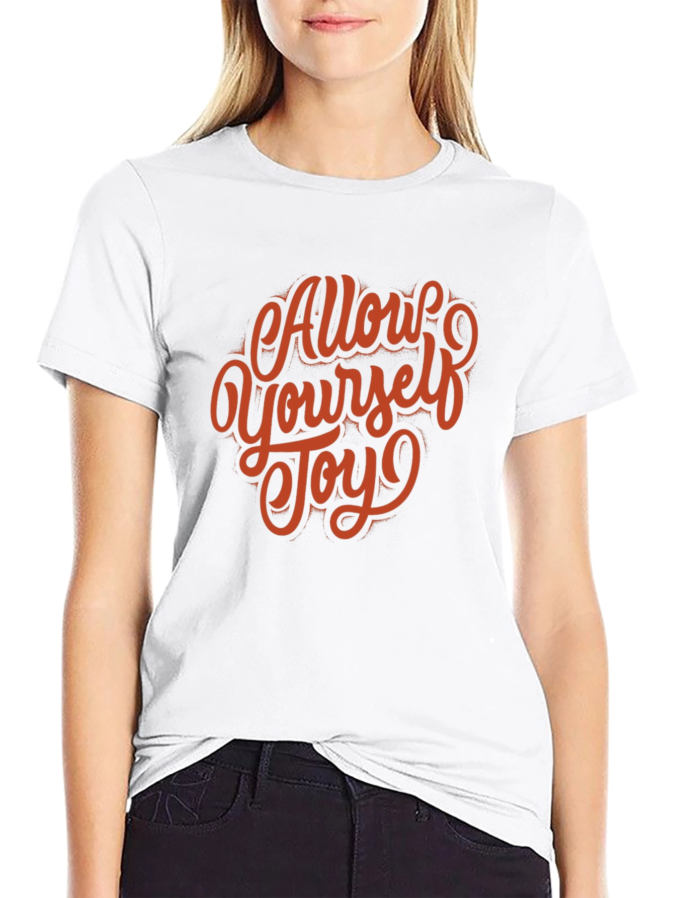 Allow Yourself Joy Black Graphic Tee