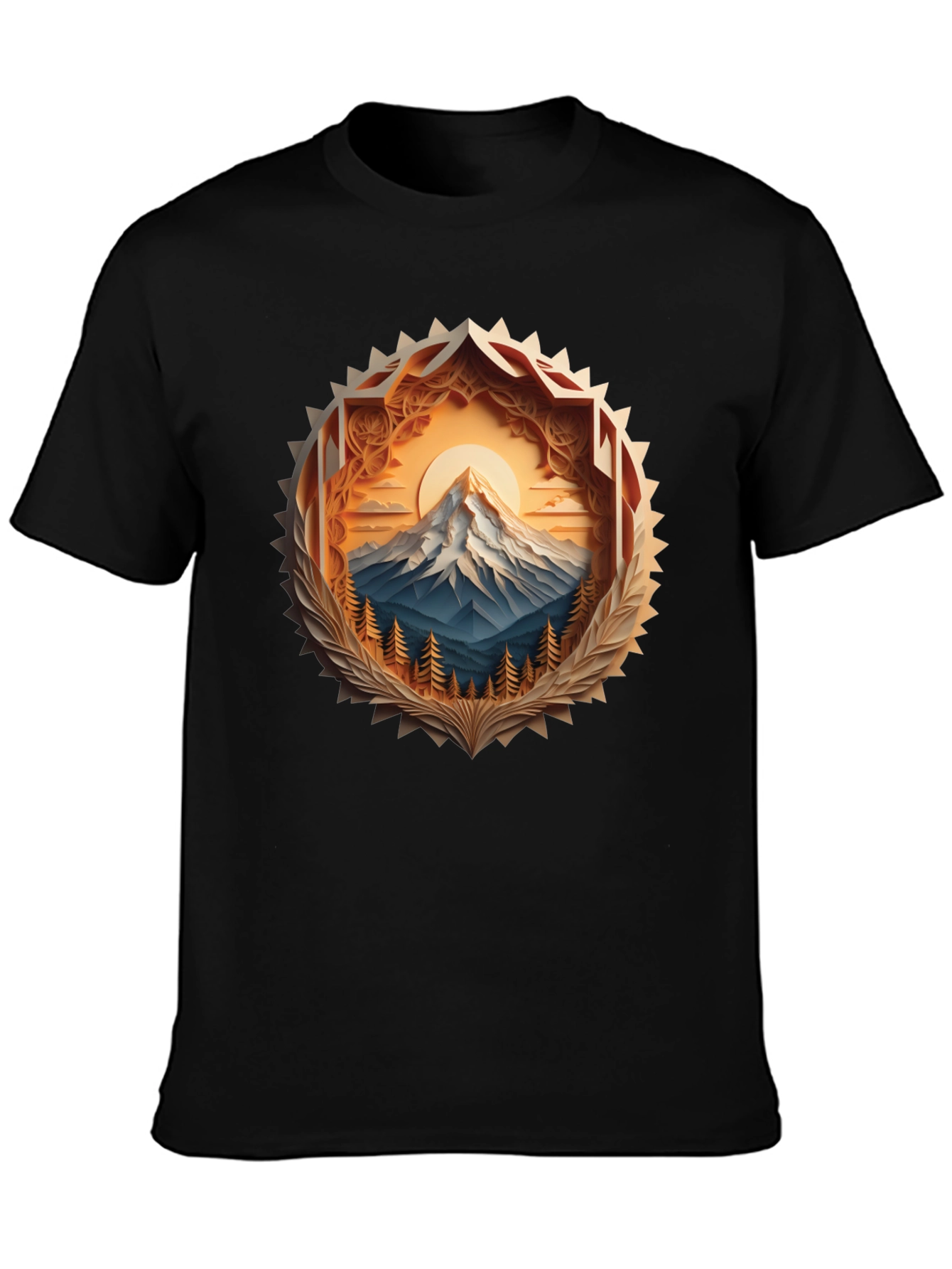 Mountain Peak Graphic Tee - Stylish Nature Design