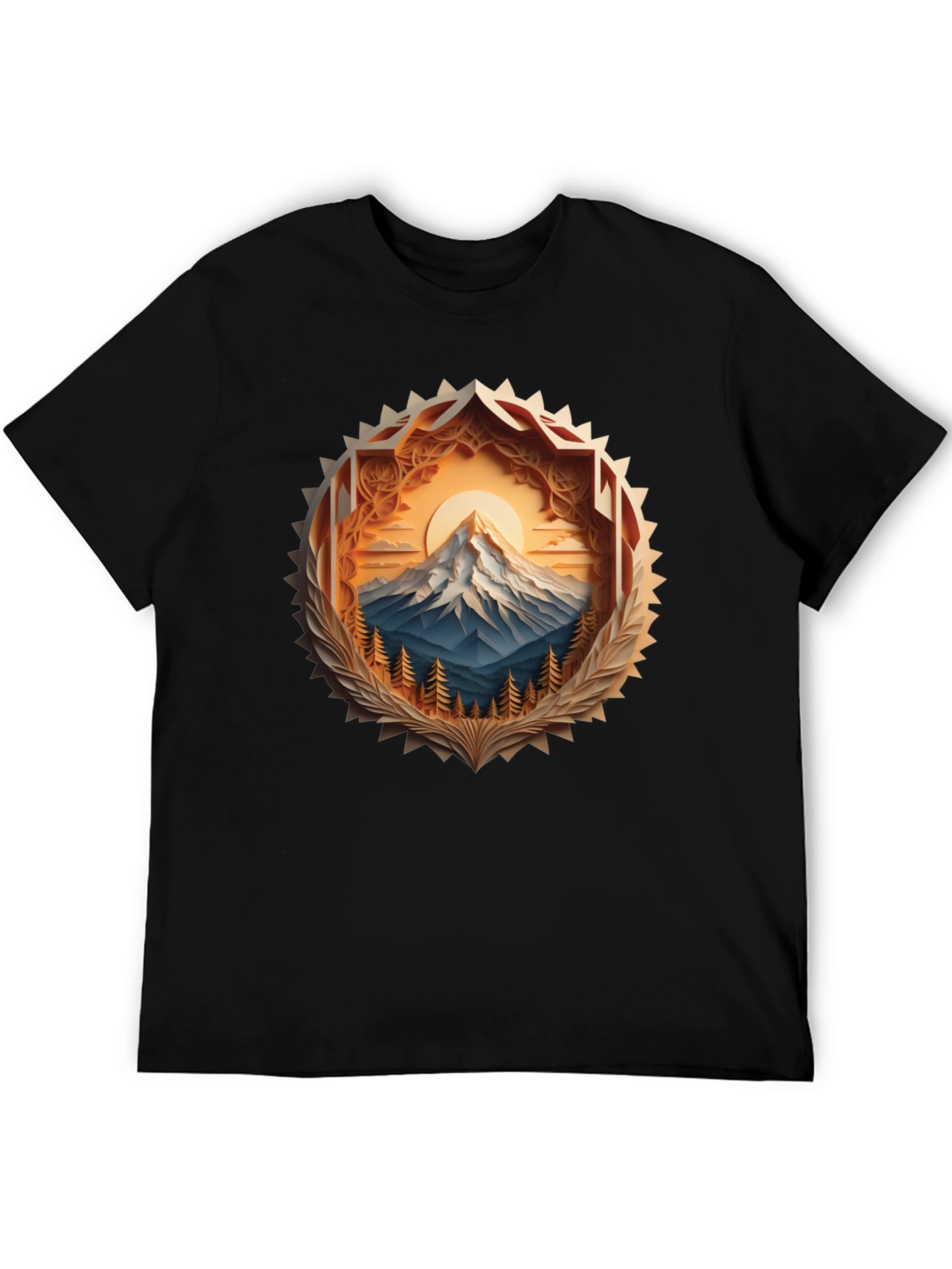 Mountain Peak Graphic Tee - Stylish Nature Design