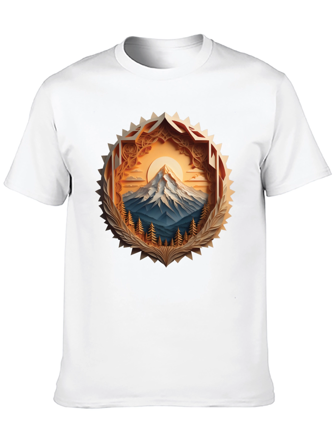 Mountain Peak Graphic Tee - Stylish Nature Design