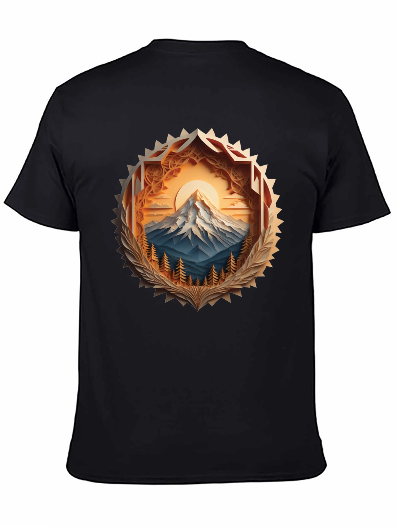 Mountain Peak Graphic Tee - Stylish Nature Design