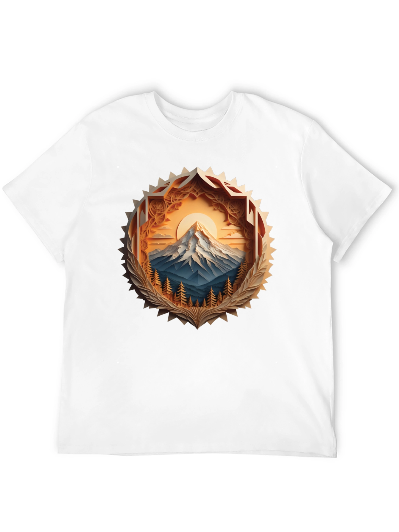 Mountain Peak Graphic Tee - Stylish Nature Design
