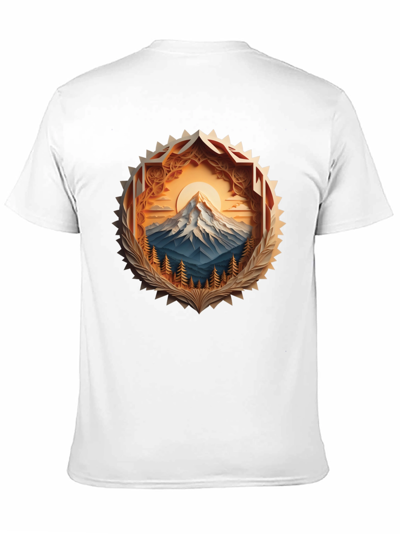 Mountain Peak Graphic Tee - Stylish Nature Design