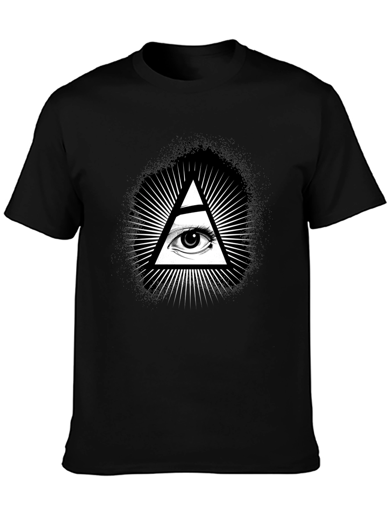 Illuminati Eye Black Graphic T-Shirt
