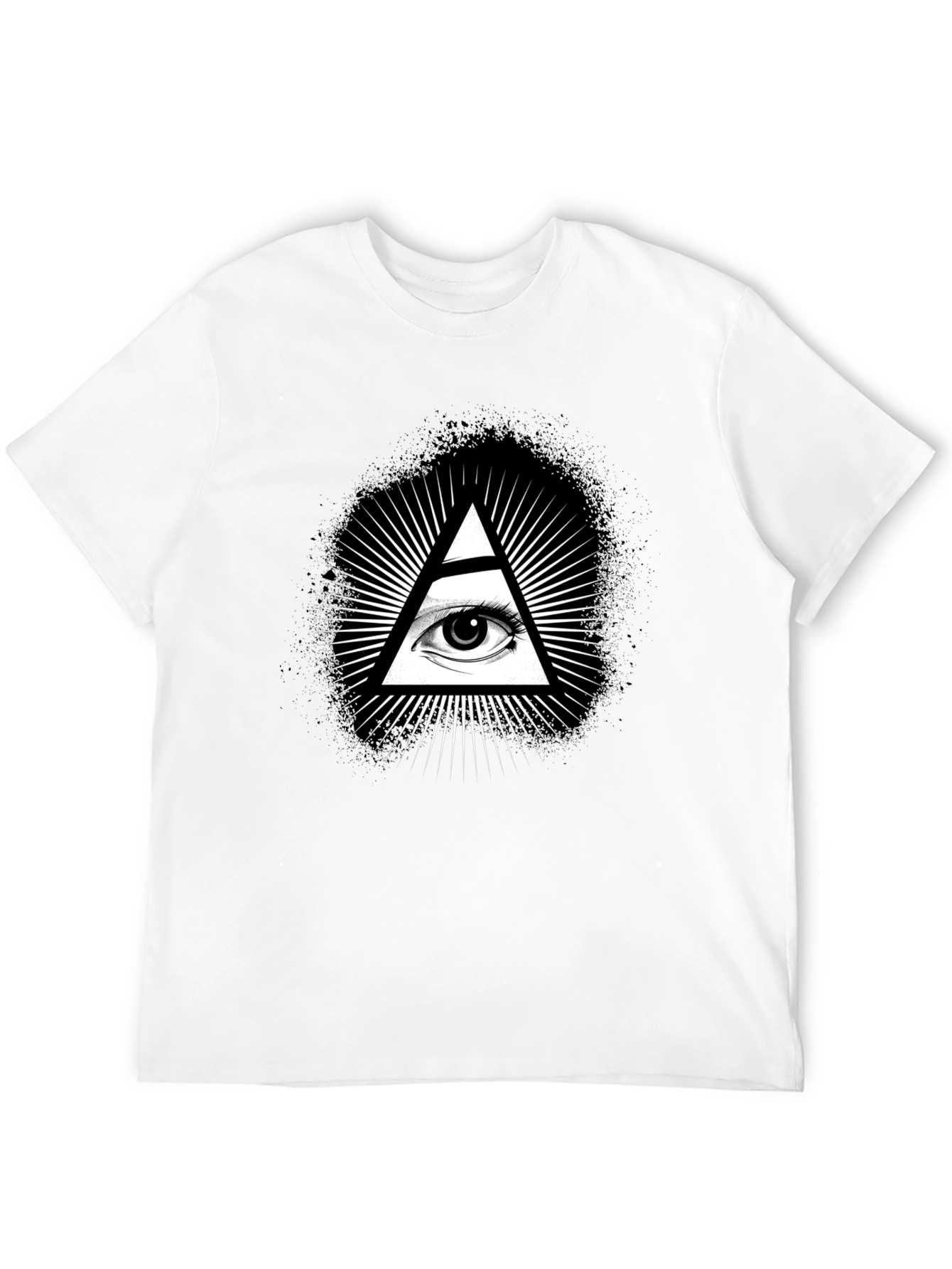Illuminati Eye Black Graphic T-Shirt