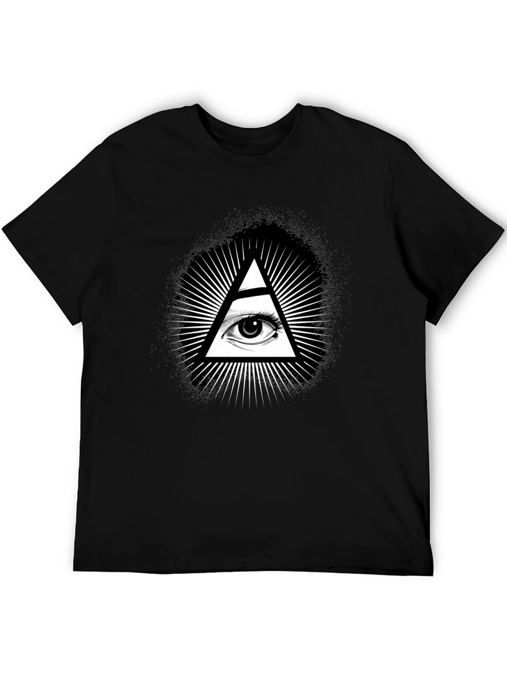Illuminati Eye Black Graphic T-Shirt