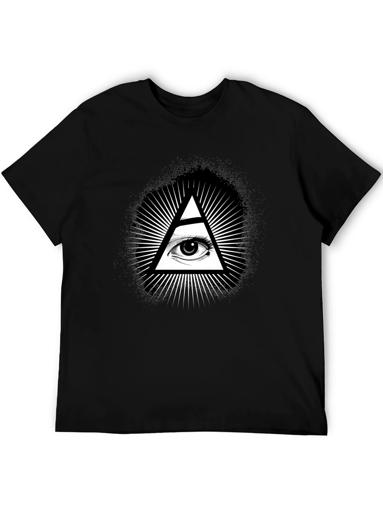 Illuminati Eye Black Graphic T-Shirt