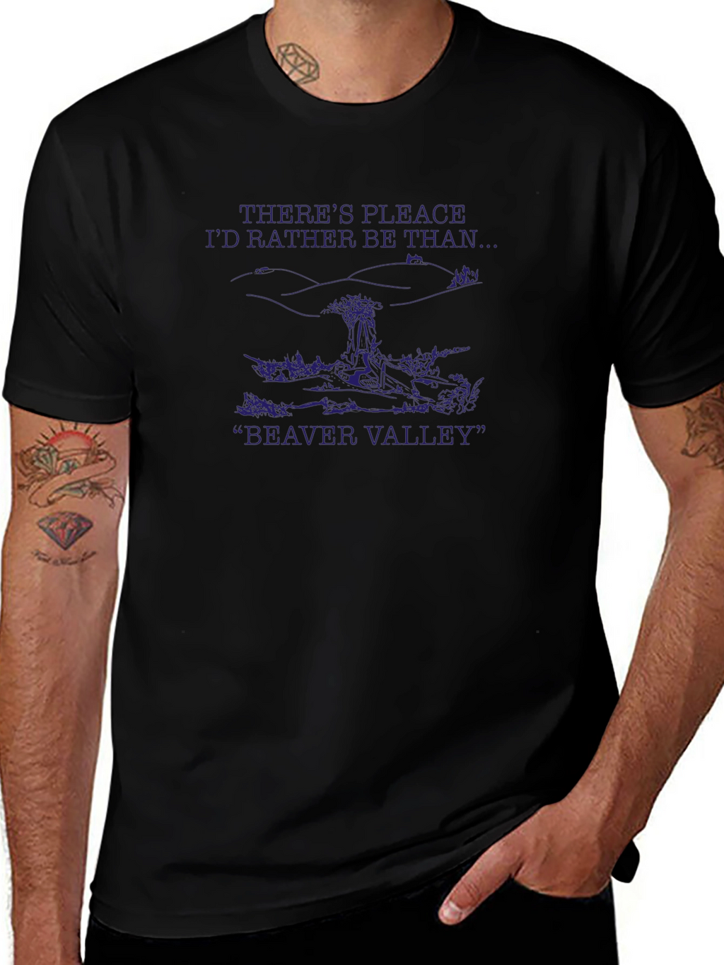Beaver Valley Novelty Graphic T-Shirt