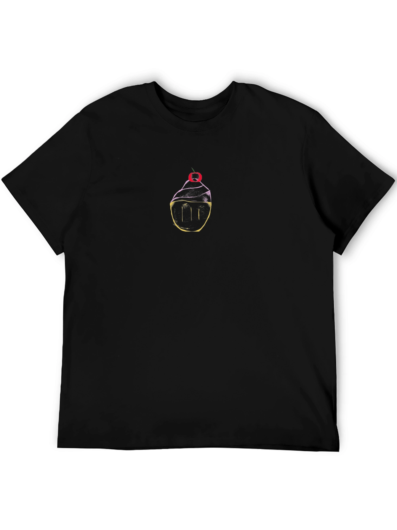 Cupcake Graphic Tee - Unisex Black T-Shirt