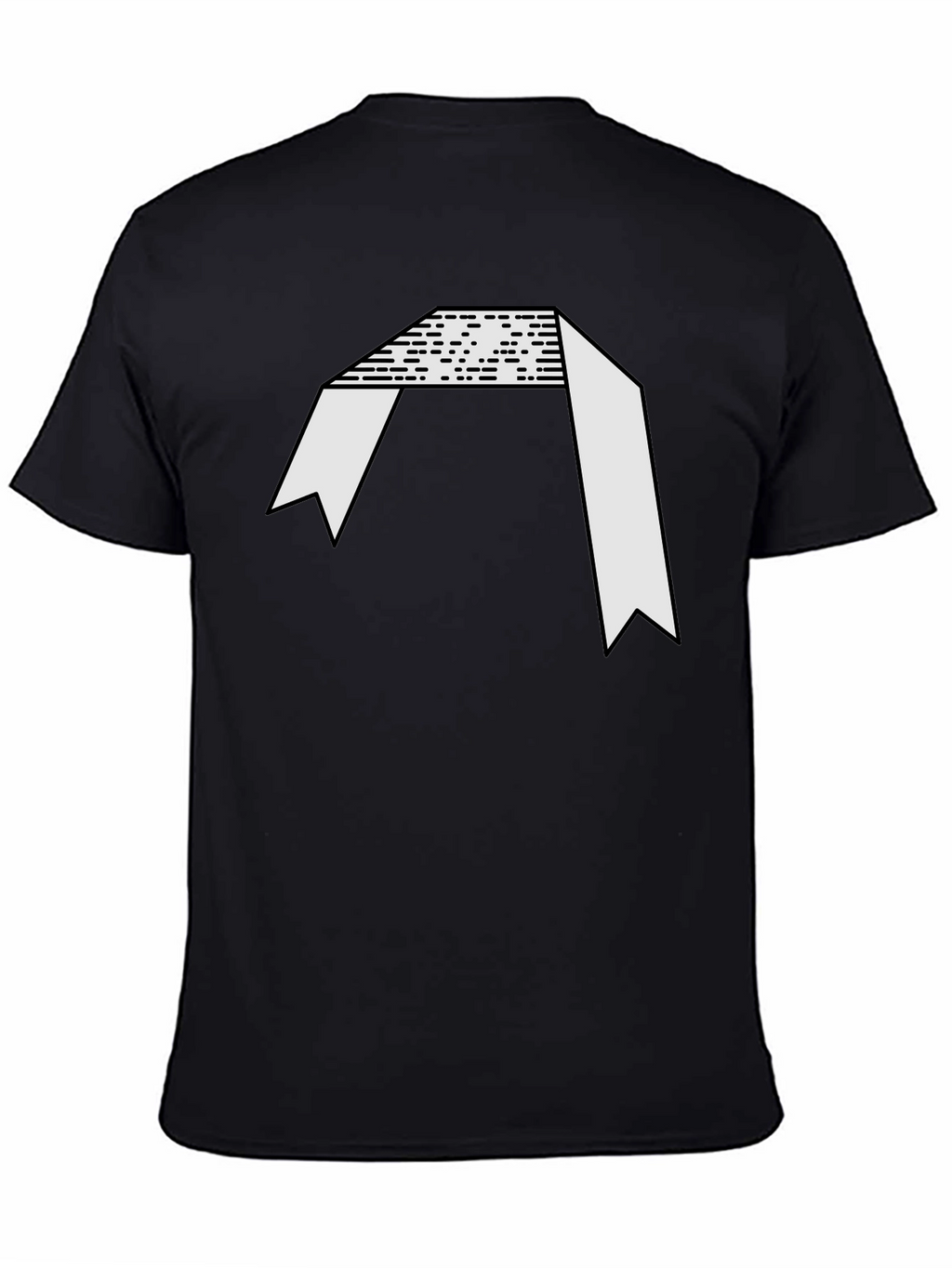 Abstract Graphic Black Tee