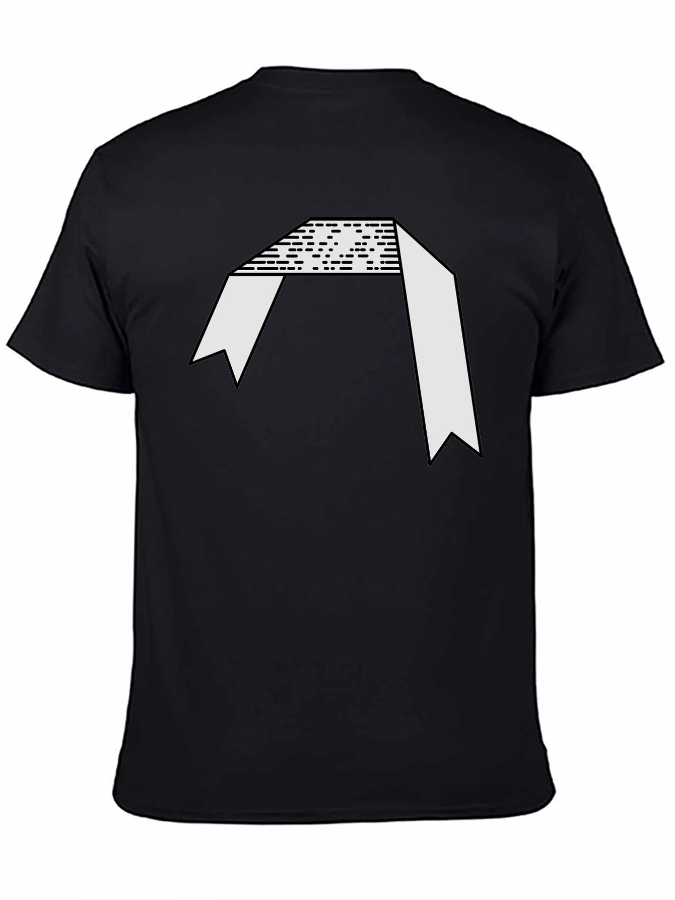 Abstract Graphic Black Tee