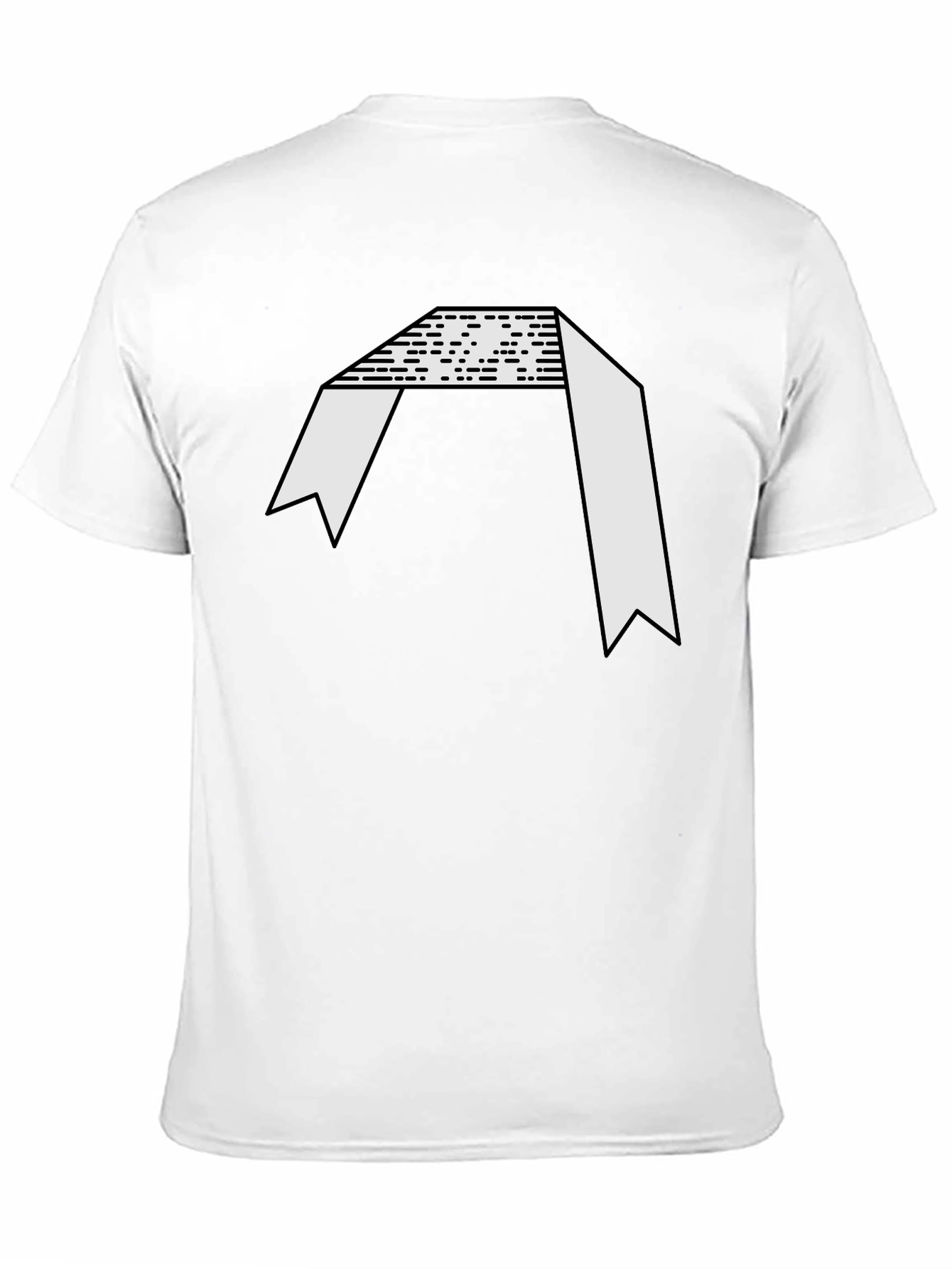 Abstract Graphic Black Tee