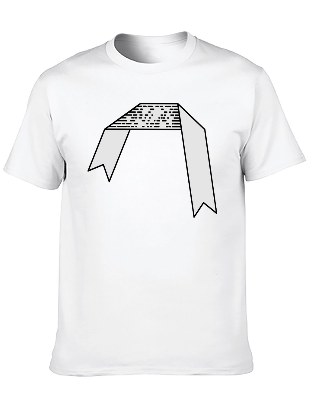 Abstract Graphic Black Tee