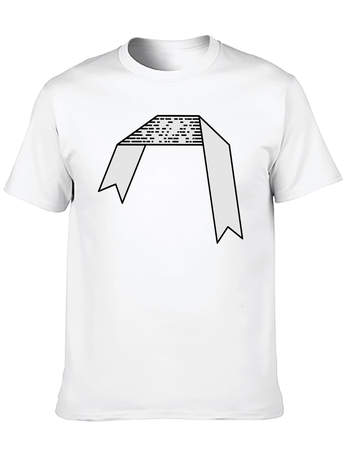 Abstract Graphic Black Tee
