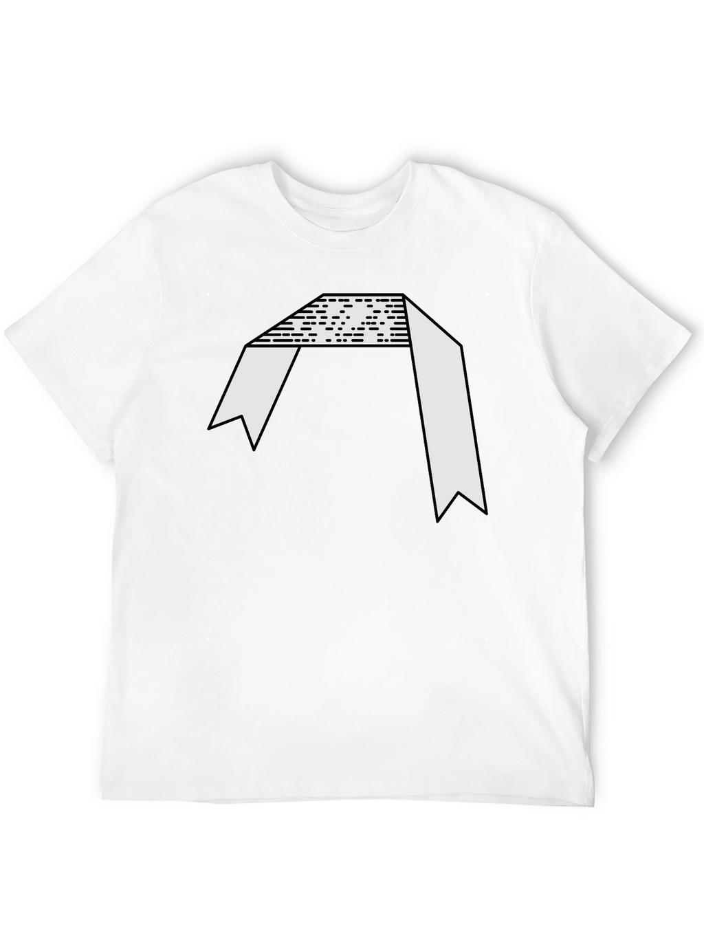 Abstract Graphic Black Tee