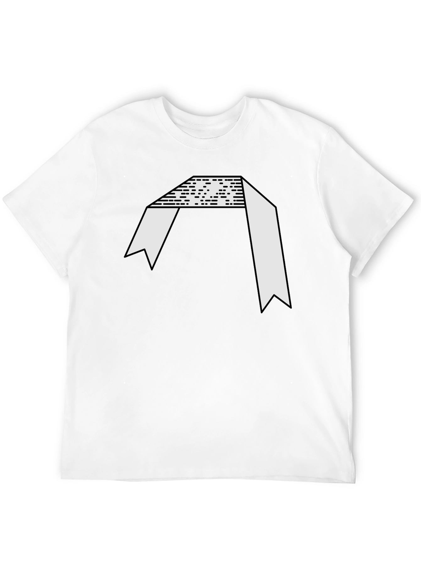 Abstract Graphic Black Tee