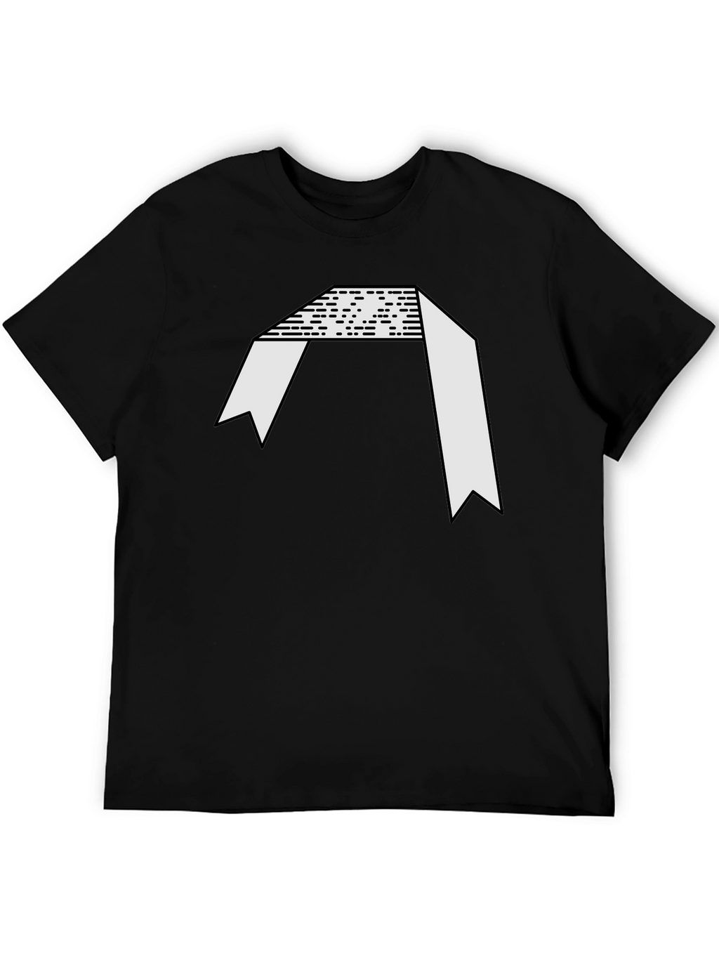 Abstract Graphic Black Tee