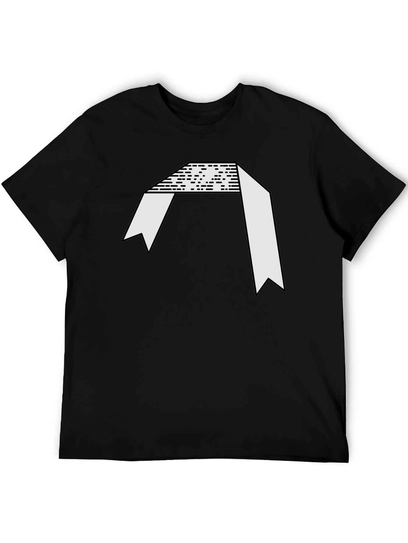 Abstract Graphic Black Tee