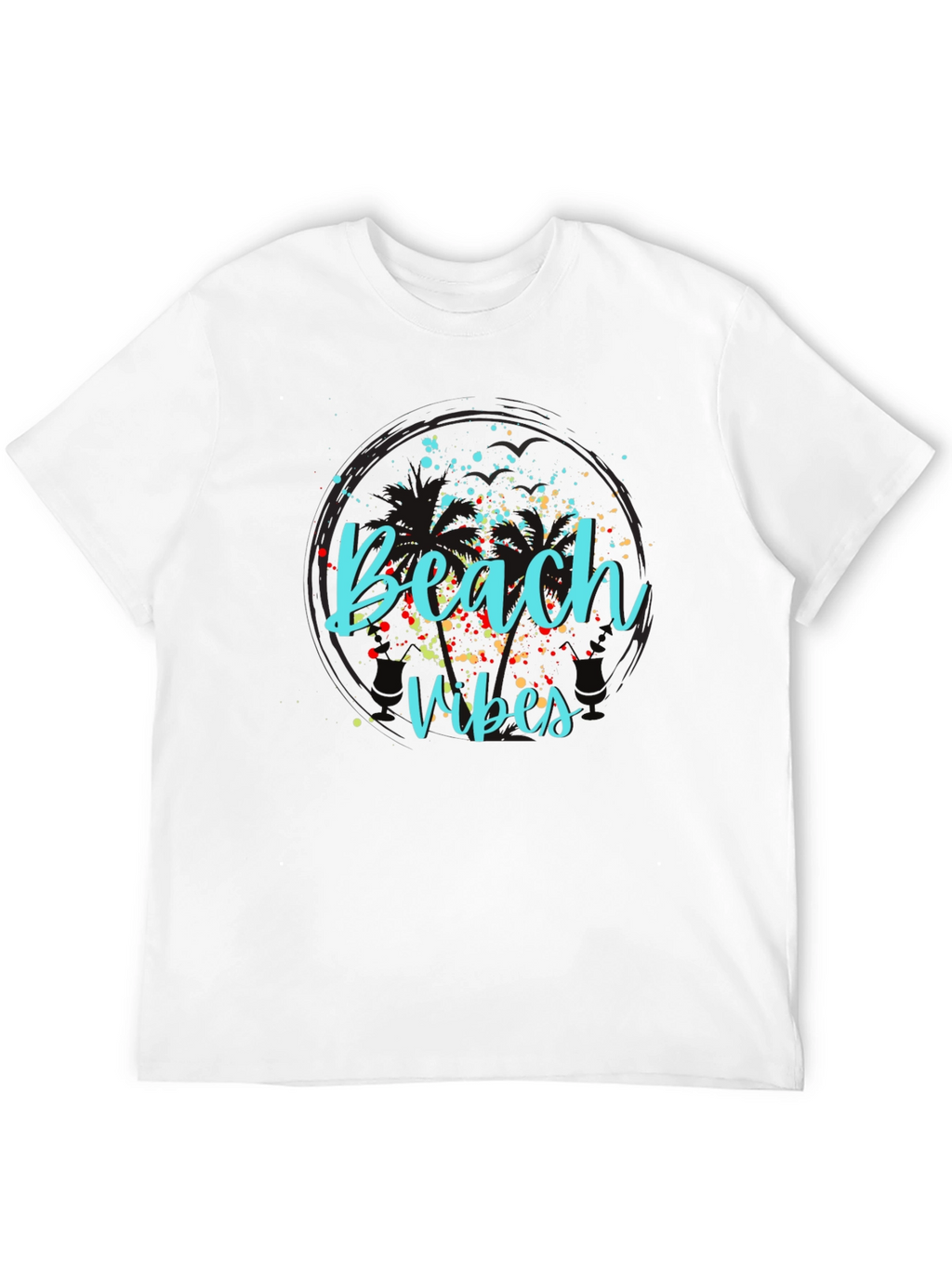 Beach Vibes Graphic Tee - Black