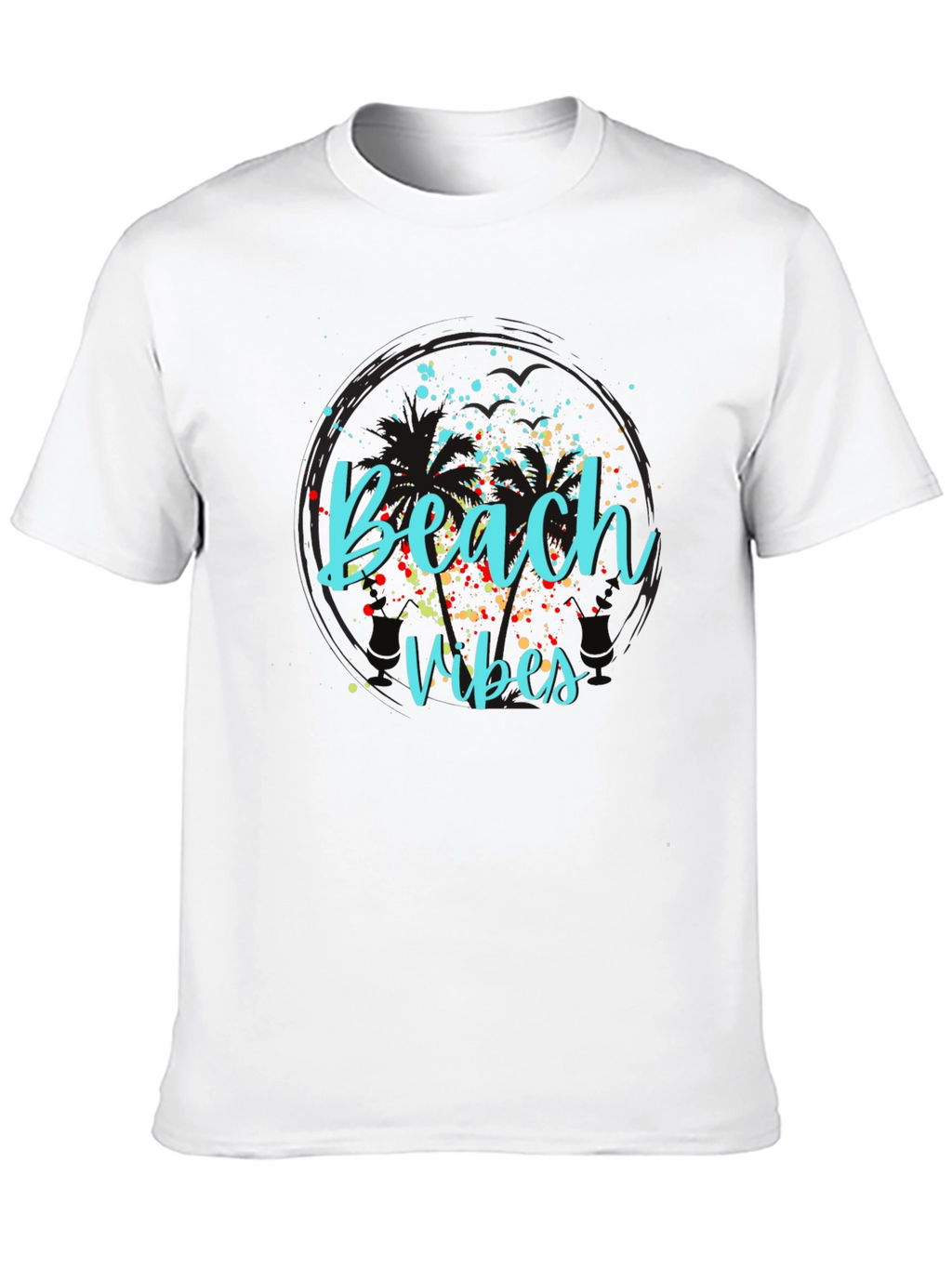 Beach Vibes Graphic Tee - Black