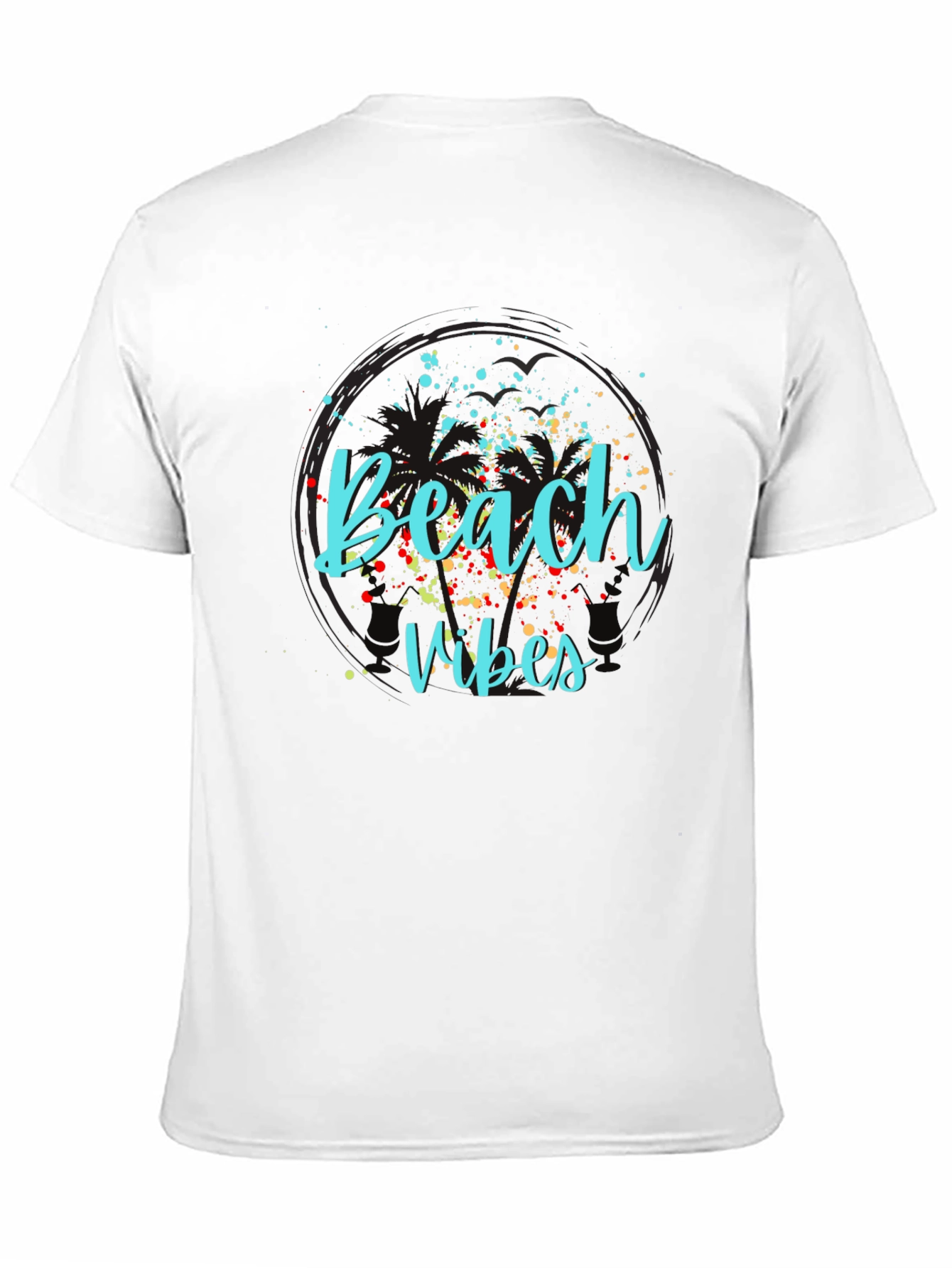 Beach Vibes Graphic Tee - Black