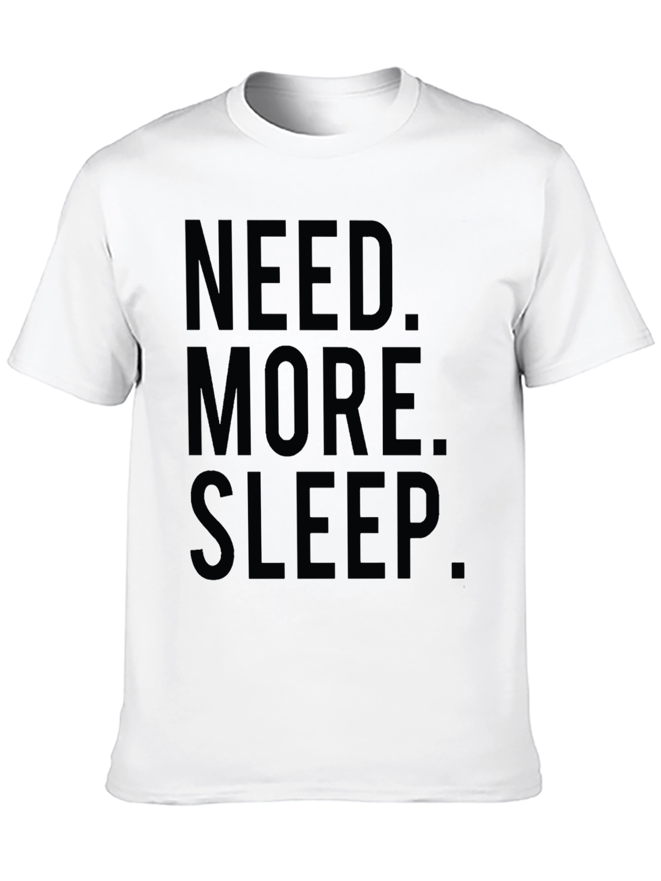 Need More Sleep Black Graphic Tee