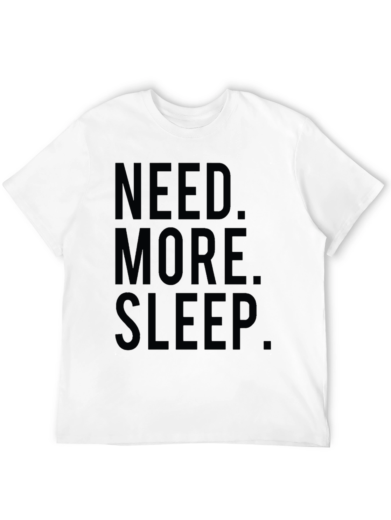 Need More Sleep Black Graphic Tee