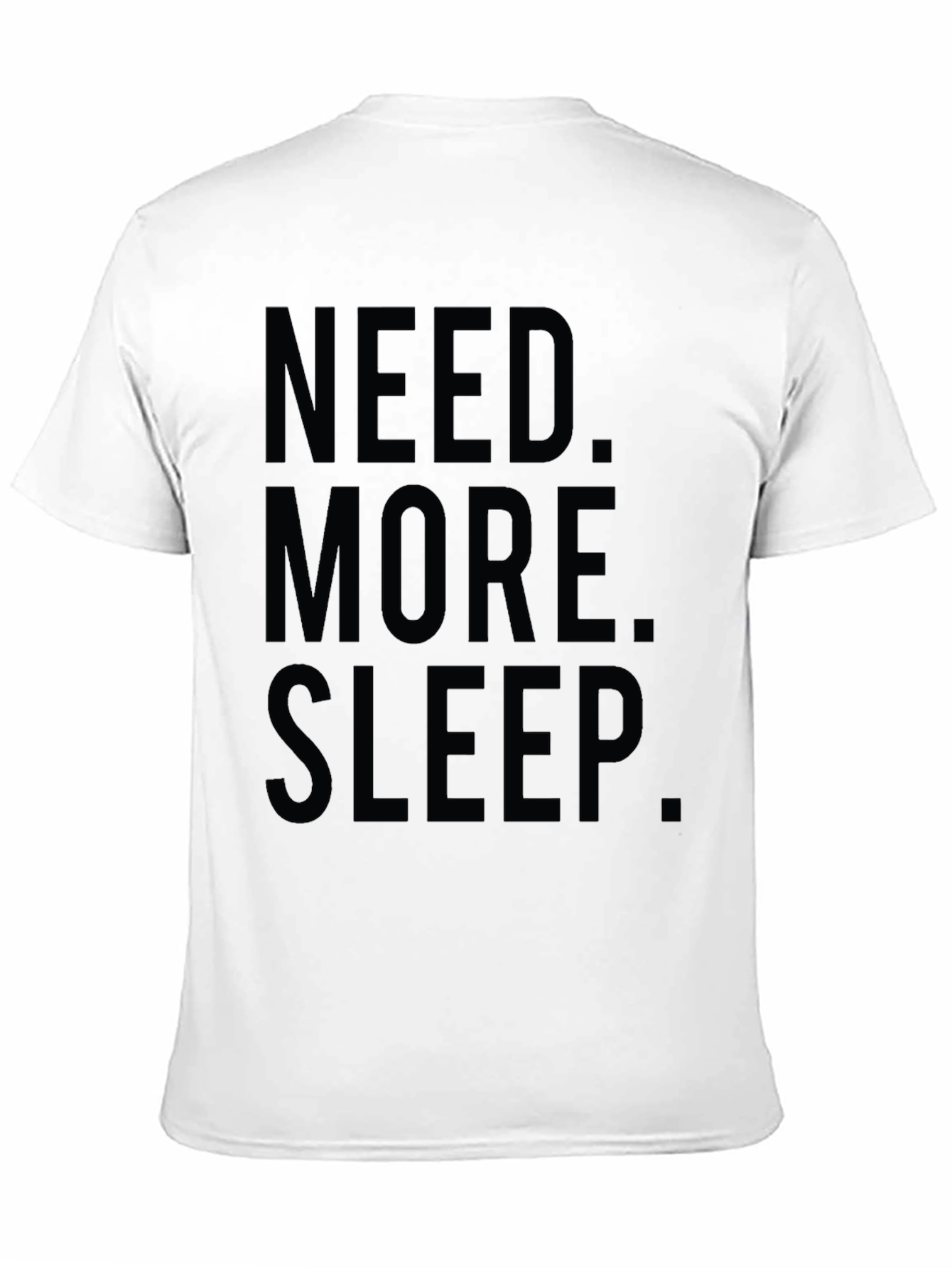 Need More Sleep Black Graphic Tee