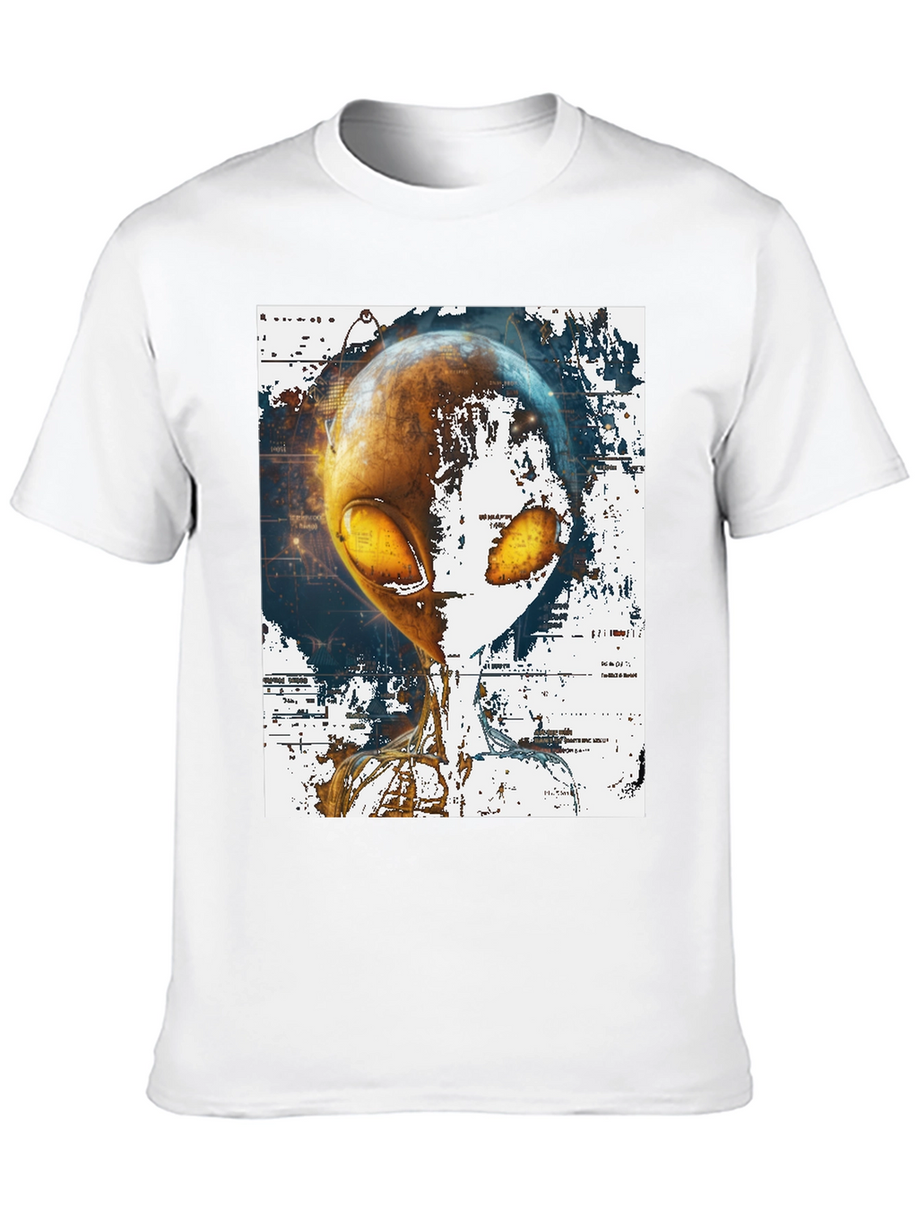 Alien Graphic Print T-Shirt - Sci-Fi Streetwear