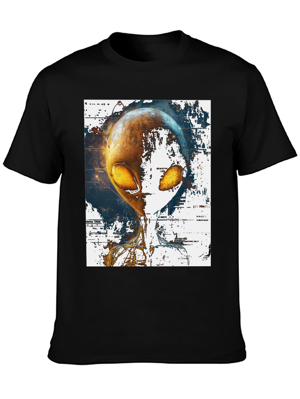 Alien Graphic Print T-Shirt - Sci-Fi Streetwear