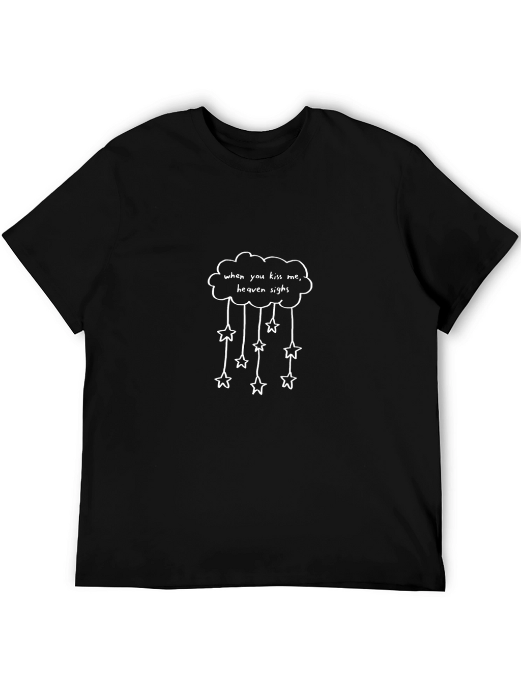 Heaven Sighs Graphic Tee - Black T-Shirt