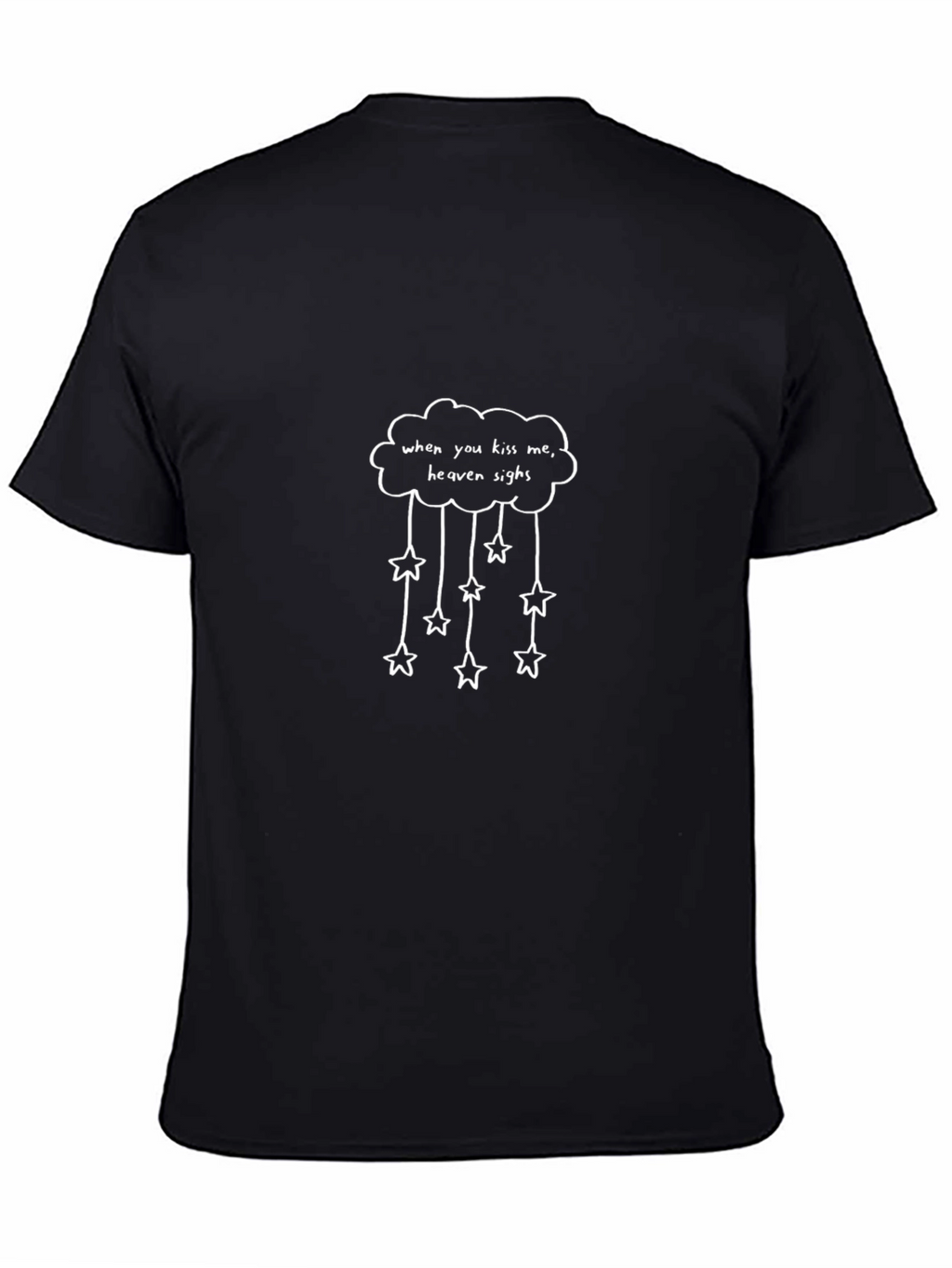 Heaven Sighs Graphic Tee - Black T-Shirt