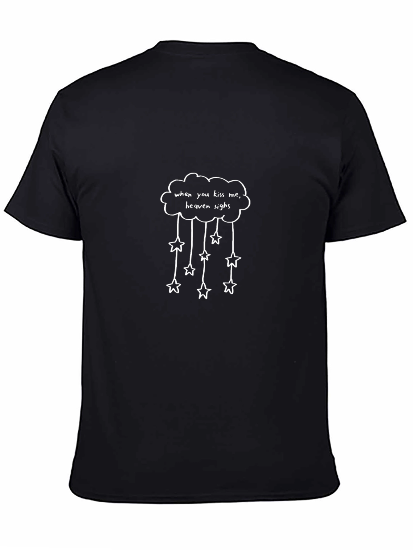 Heaven Sighs Graphic Tee - Black T-Shirt
