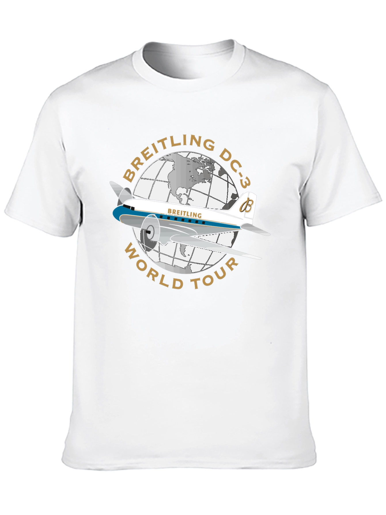 Breitling DC-3 World Tour Black T-Shirt