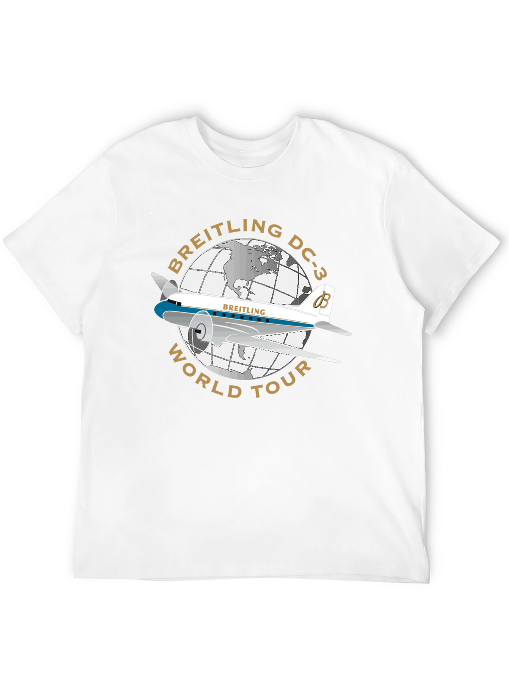 Breitling DC-3 World Tour Black T-Shirt