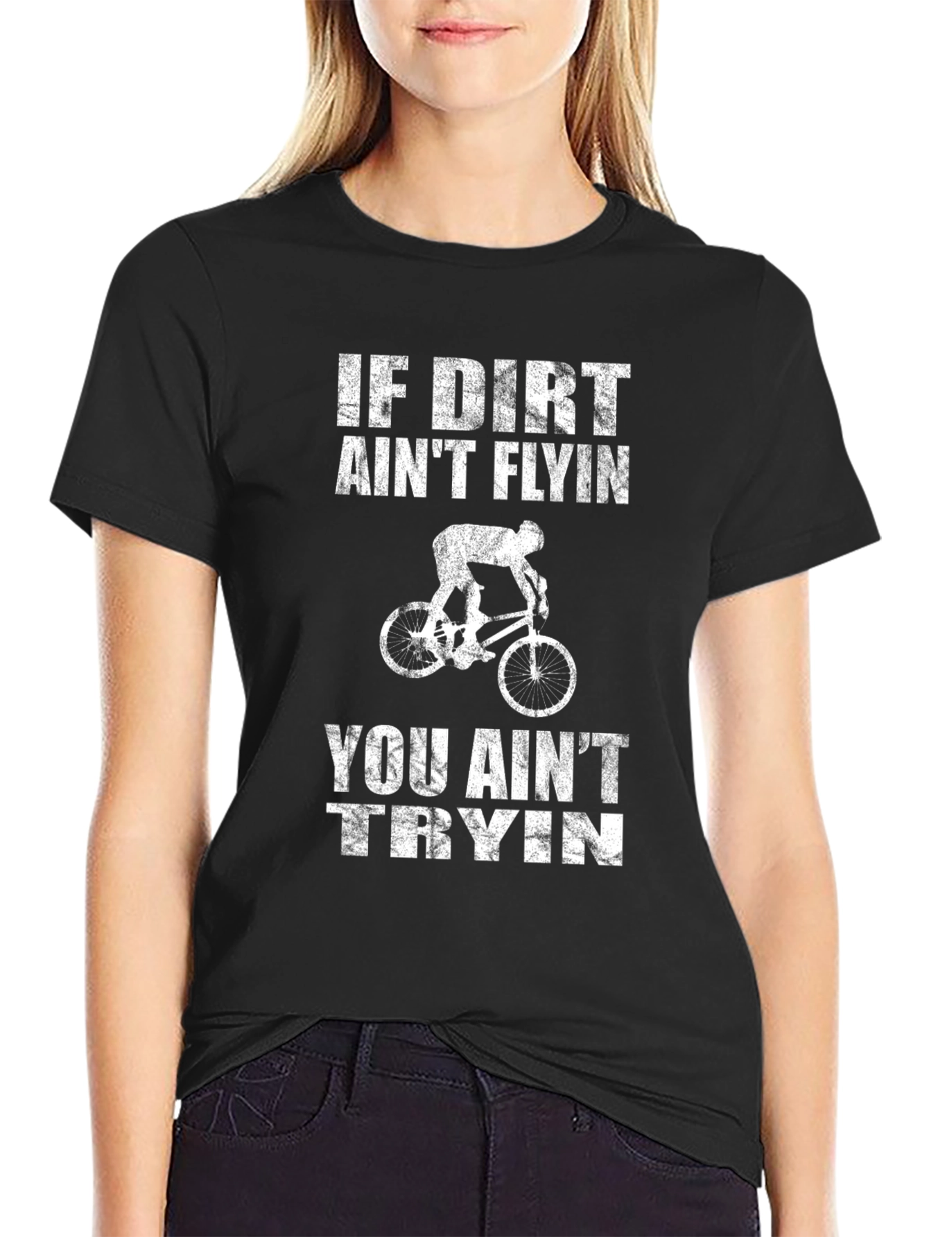 Dirt Bike Graphic Tee - If Dirt Aint Flyin T-Shirt