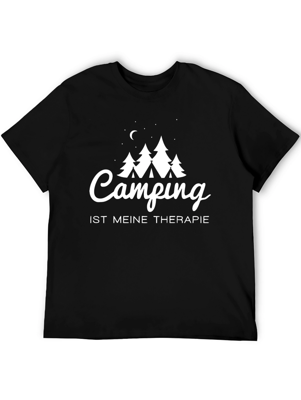 Camping Therapy T-Shirt - Black