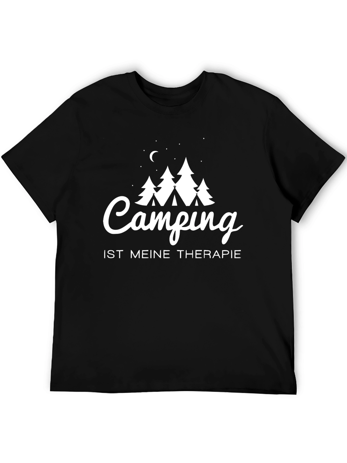 Camping Therapy T-Shirt - Black