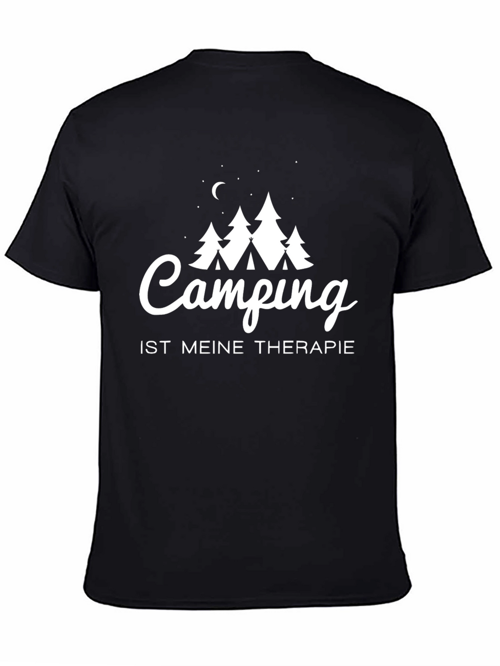 Camping Therapy T-Shirt - Black