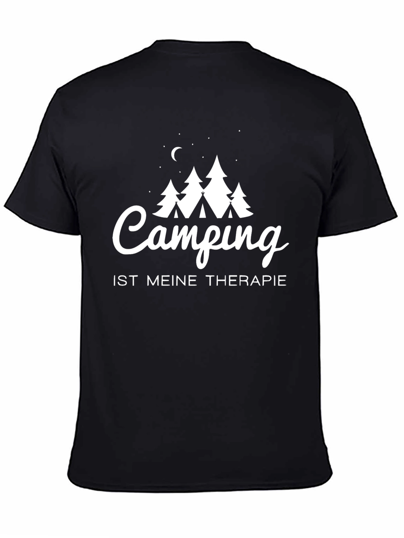 Camping Therapy T-Shirt - Black
