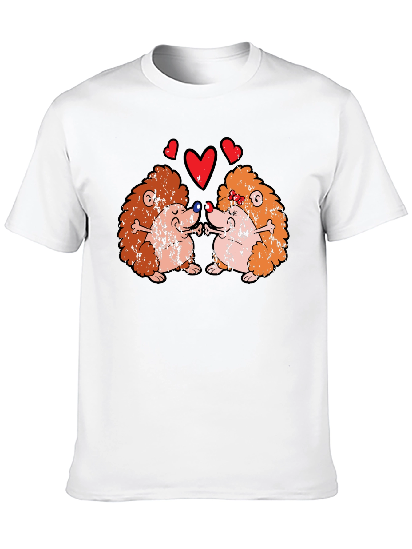 Cute Hedgehog Love T-Shirt - Valentines Day Gift