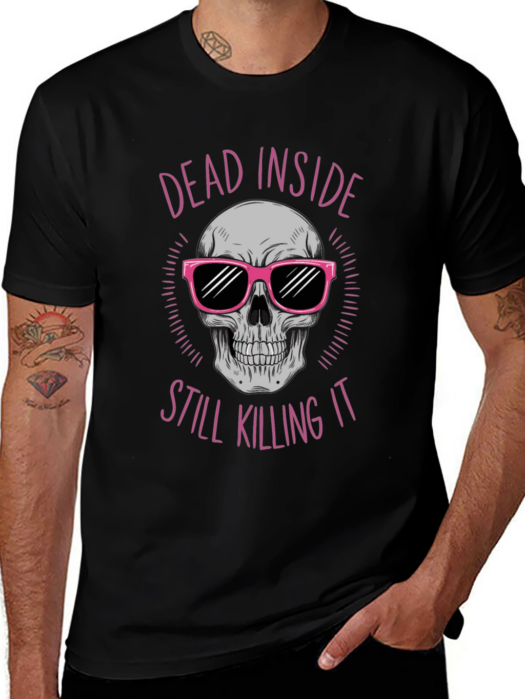 Dead Inside Skull Graphic Tee