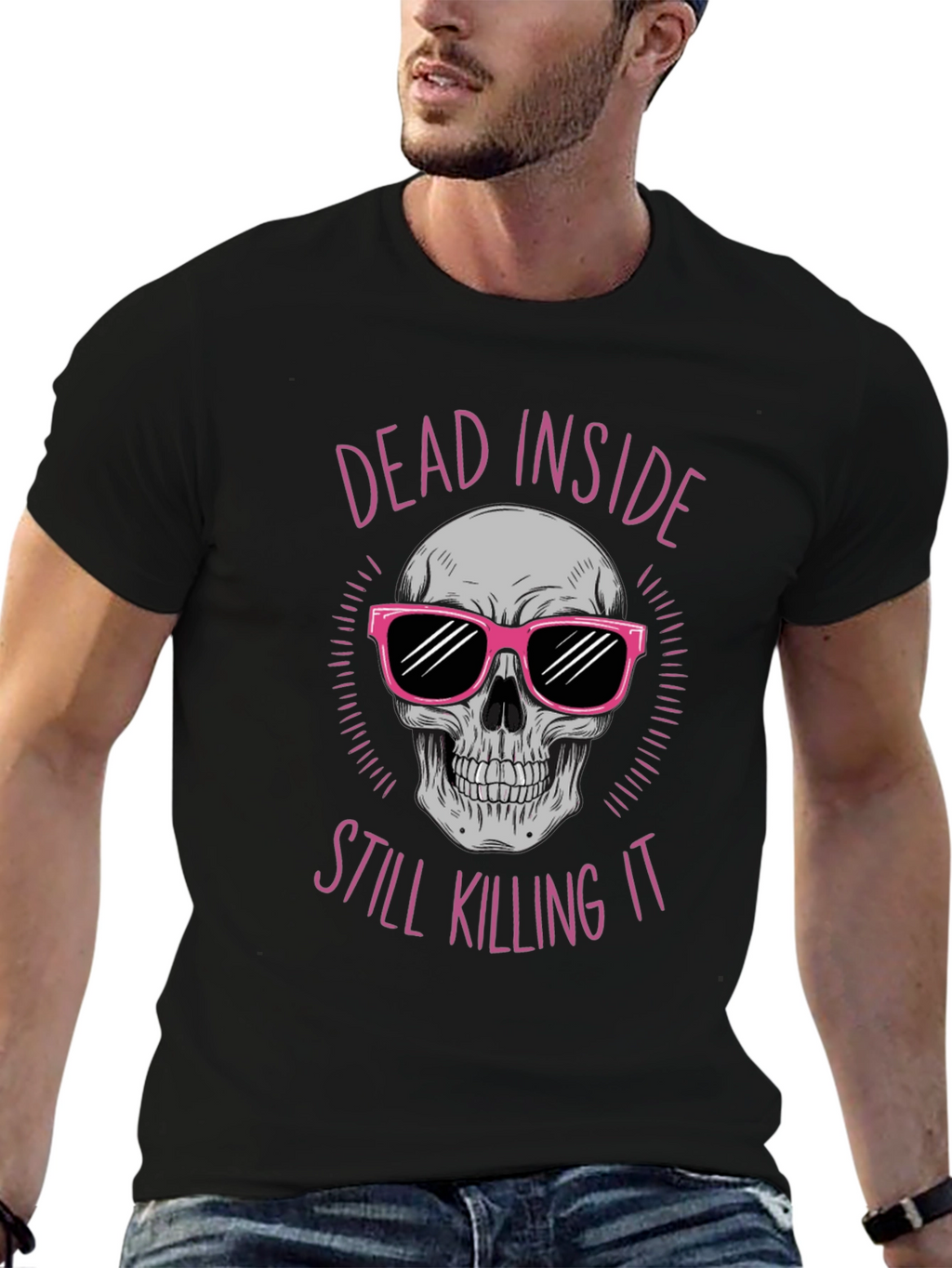 Dead Inside Skull Graphic Tee