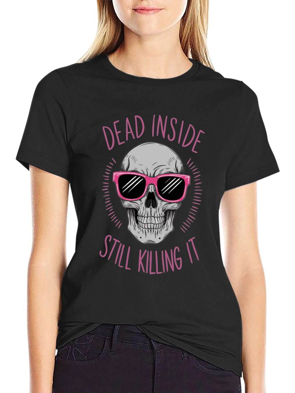 Dead Inside Skull Graphic Tee