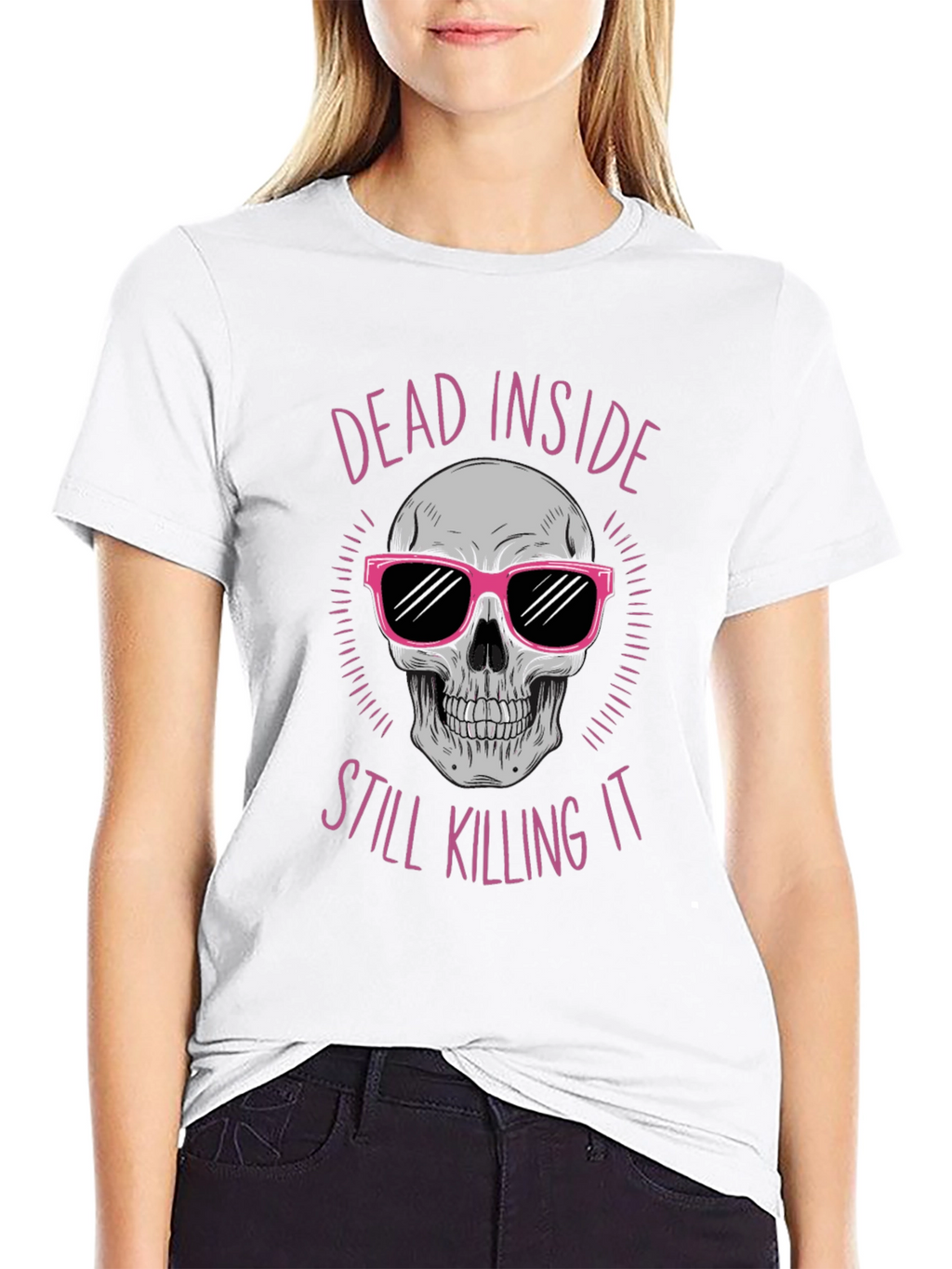 Dead Inside Skull Graphic Tee