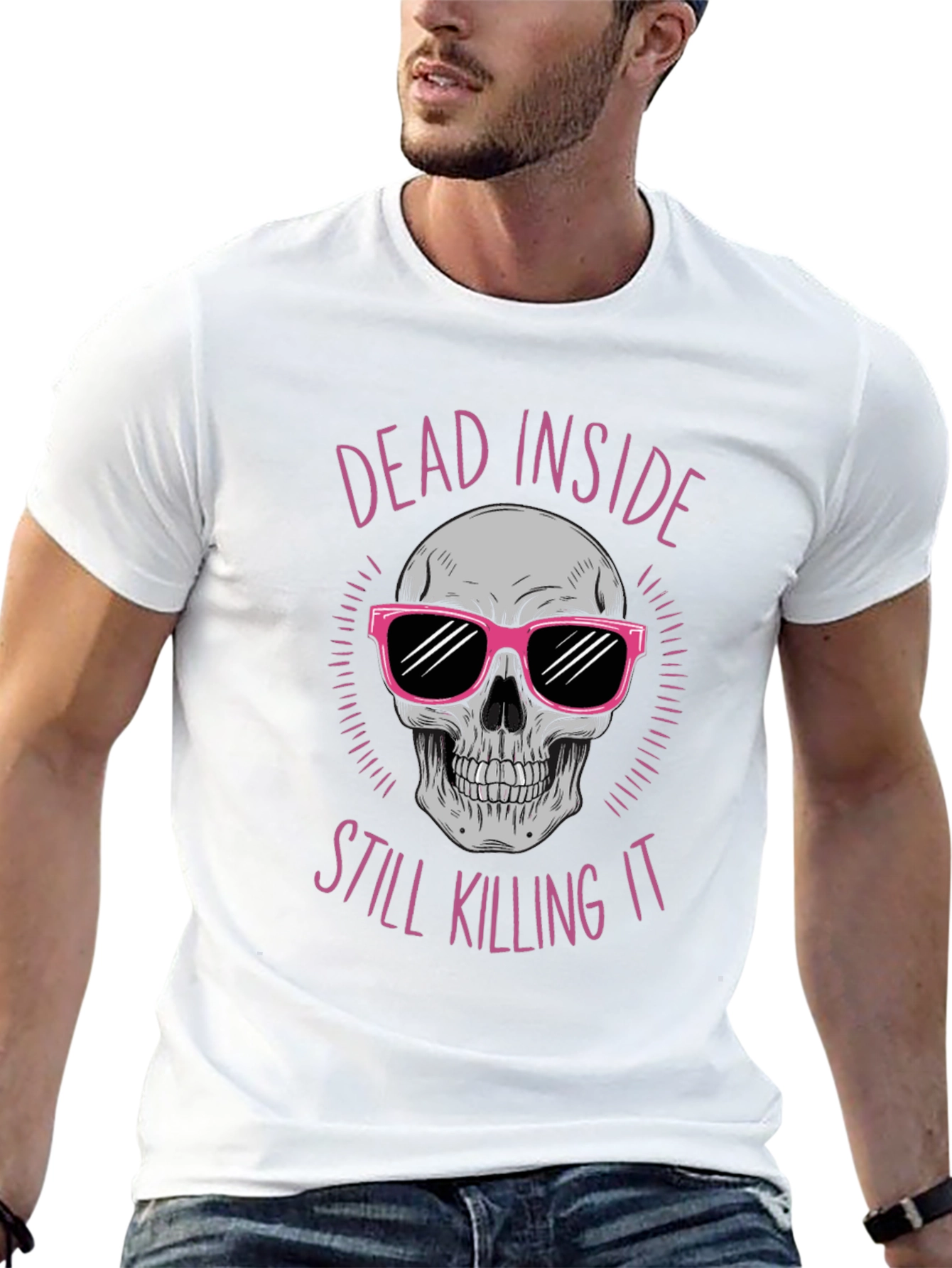 Dead Inside Skull Graphic Tee