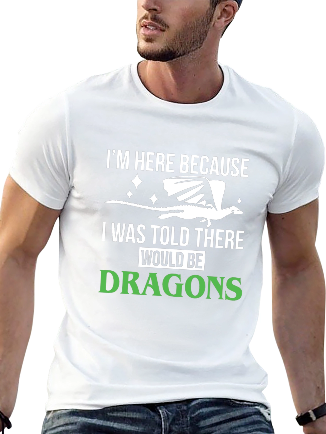 Dragon Lover T-Shirt - Im Here Because Dragons