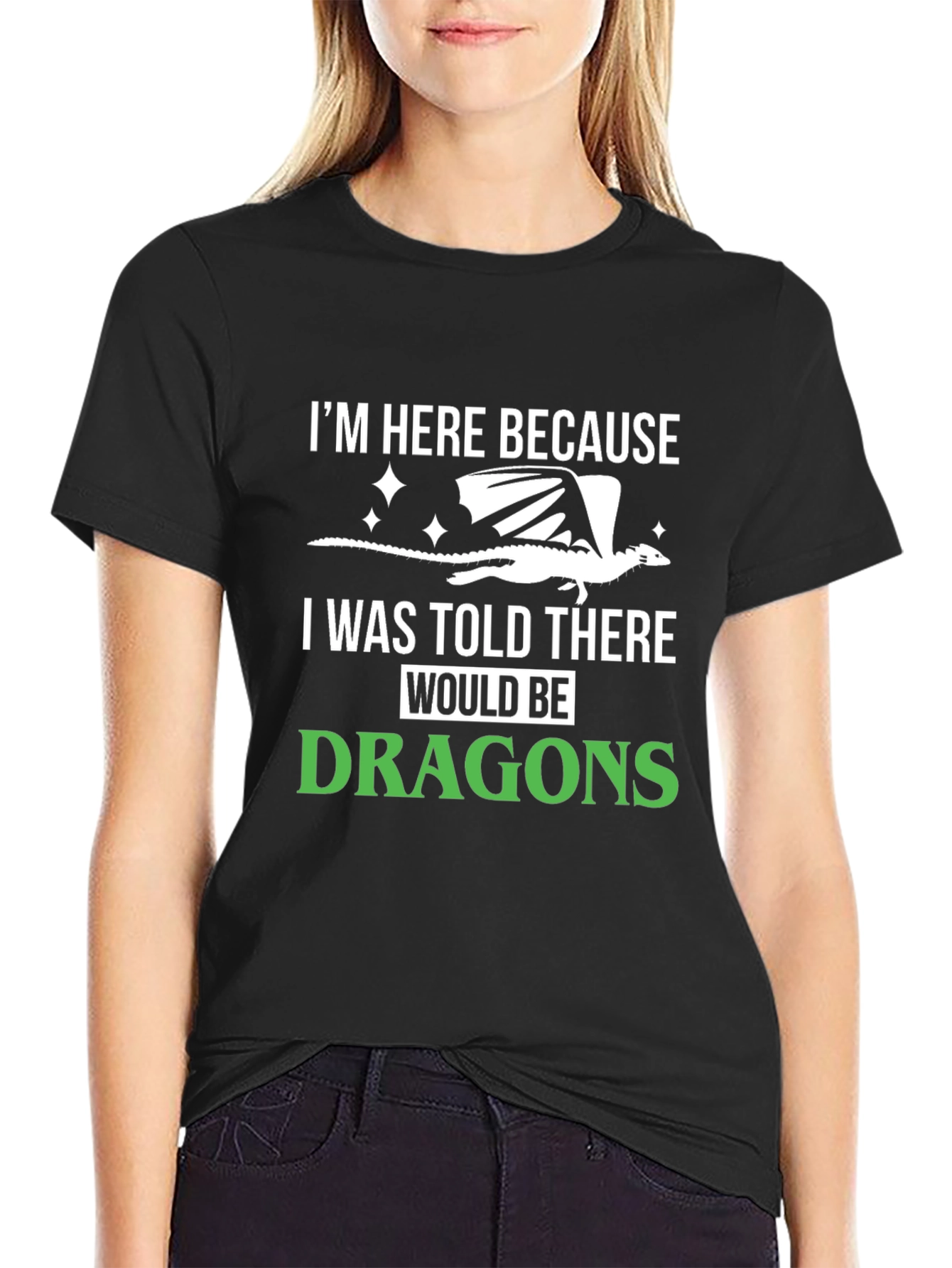Dragon Lover T-Shirt - Im Here Because Dragons