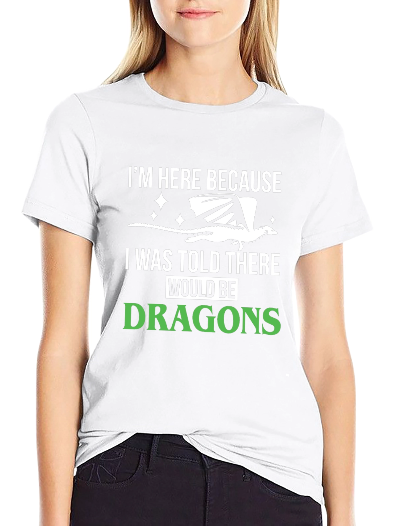 Dragon Lover T-Shirt - Im Here Because Dragons