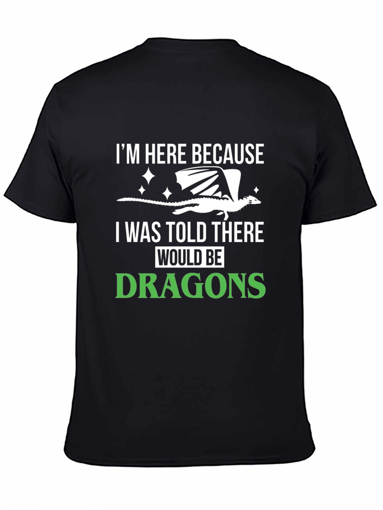 Dragon Lover T-Shirt - Im Here Because Dragons